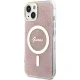Чехол Guess IML 4G MagSafe для iPhone 15 / 14 13 - розовый