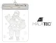 3D LED витраж на окно Malatec, Дед Мороз