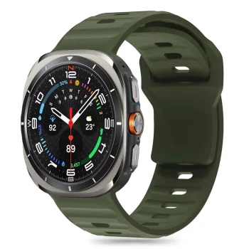 Ремешок Tech-Protect Silicone Line для Samsung Galaxy Watch Ultra (47 мм) - зеленый
