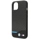 Apple iPhone 14 Plus 6,7\" BMW Leather Carbon Case Cover (Bmhcp14m22nbck), Black