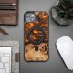 Apple iPhone 15 Plus 6.7\'\' Bewood Unique Orange MagSafe Wood and Resin Case Cover, Black