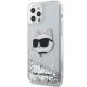 Karl Lagerfeld iPhone 12 / 12 Pro vāciņš KLHCP12MLNHCCS Sudraba
