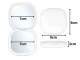 Foldable LED Makeup Mirror with 5x Magnification Compact Travel Pocket Mirror