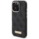 Guess iPhone 16 Pro Case 4G Logo Plate MagSafe, Black