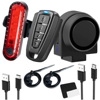 Велосипедная сигнализация с лампой