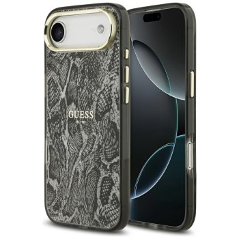 Чехол Guess Python Pattern MagSafe для iPhone Air Черный