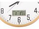 Wall clock large silent 30cm round pointer date temperature seconds