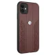 Чехол BMW для iPhone 11 / XR Leather Curve Perforate, красный
