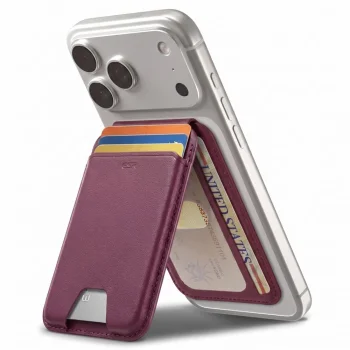 Магнитный кошелек-подставка ESR Classic RFID MagSafe, темно-бордовый