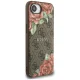 Guess 4G Flowers Print MagSafe vāciņš iPhone 16e, brūns