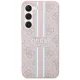Samsung Galaxy S23 (SM-S911) Guess 4G Printed Stripe Case Cover (GUHCS23SP4RPSP), Pink | Telefona Maciņš Vāks...
