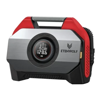 Auto kompresors Etenwolf S6 (Vortex S6), 11.03 bar, 19 200 mAh, sarkans