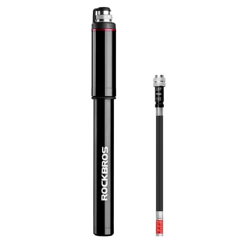 Velosipēda rokas pumpis Rockbros SMART-B 150 PSI Presta un Schrader ventiļiem, melns
