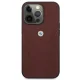 BMW Leather Curve Perforate vāciņš priekš iPhone 13 Pro un iPhone 13, sarkans