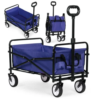 Multigarden TC-005 BLUE Folding Garden and Beach Cart 48x90 cm, Blue