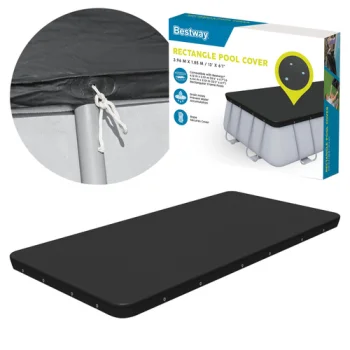 Bestway 58232 baseina pārsegs karkasa baseiniem 404x201 cm, Melns