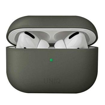 Apple Airpods Pro Uniq Etui Lino Case Cover, Moss | Чехол Кейс Бампер Обложка
