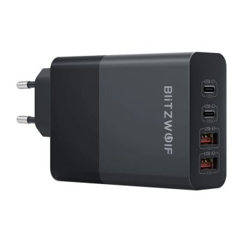 Tīkla lādētājs BlitzWolf BW-S29 120W 4 pieslēgvietas Melns