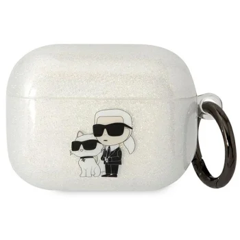 Чехол Karl Lagerfeld Glitter Karl & Choupette для AirPods Pro