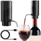 Electric Wine Aerator and Dispenser Pump USB-C, Black