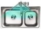 Bathroom/Kitchen Electric Water Heating Tap Faucet with Shower Head and LCD Temperature Display