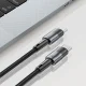 Tech-Protect UltraBoost USB-C / USB-C PD kabelis 60W 3A 1m, pelēks