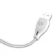 Dudao L4M Micro USB kabelis 2.4A 2m Balts