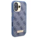 Guess iPhone 16 vāciņš 4G Logo Plate MagSafe, zils