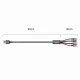 Baseus Rapid USB to Lightning / 2x USB Type C / micro USB Nylon Braided Cable 3.5A, 1.2m | Lādētājvads Datu Kabelis...