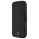 Чехол Mercedes для iPhone 16 Pro Max MB Waves Leather, черный