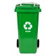 Multistore 120L Glass Recycling Bin, Green