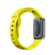 3mk Apple Watch 42 / 44 / 45 / 49 mm silikona siksniņa, dzeltena