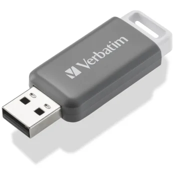 USB-флешка Verbatim DataBar 128 ГБ USB 2.0, серая