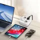 Tech-Protect PCS3X4 pagarinātājs, 3 ligzdas, 2xUSB-A, 2xUSB-C 200 cm, balts