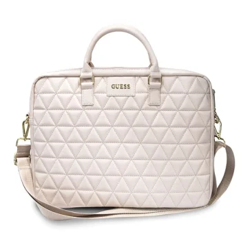 Guess 15" Laptop Bag Quilted, Pink