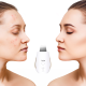 Ultrasonic Skin Scrubber Huslog BE-100224 Facial Spatula Pore Cleanser, white