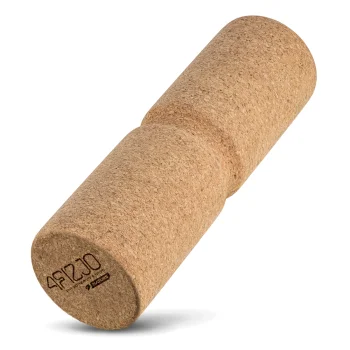 4FIZJO profilēts korķa masāžas rullis 30 x 10 cm, brūns