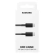 Samsung USB-C kabelis 5A 1m, melns