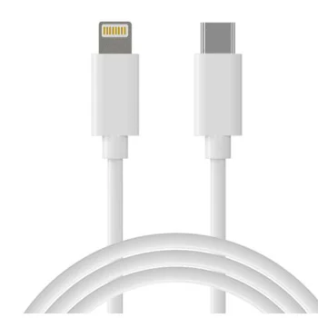 Extra Digital USB-C - Lightning kabelis, PD 18W, 1m, balts