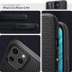 Apple iPhone 12 / 12 Pro 6.1\" Spigen Liquid Air TPU Case Cover, Black | Telefona Vāks Maks Apvalks Bampers