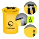 Ūdensnecaurlaidīga soma TSUNAMI Dry Bag 30 l, dzeltena