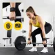 4FIZJO ādas vilkmes siksnas svarcelšanai Deadlift Straps, melnas