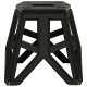 Folding Camping Stool 40 cm, Black