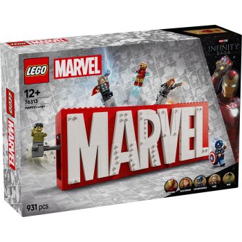LEGO Marvel Super Heroes 76313 MARVEL Logo & Minifigures