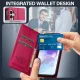 Samsung Galaxy A55 ( SM-A556B/DS ) LC.IMEEKE PU Leather Wallet Protective Book Case Cover, Red | Чехол для...