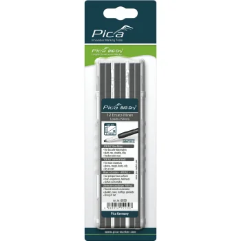 Graphite Refill Leads Pica BIG DRY 6030/SB "FOR ALL", 2 x 5 mm, 12 pcs, Grey