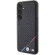 BMW Samsung Galaxy S24 Case Carbon Tricolor Line MagSafe, Black