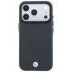 Чехол BMW Sign Kevlar Metal Logo MagSafe для iPhone 18 Pro Max / 17 Pro Max, темно-серый