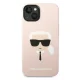 Karl Lagerfeld Silicone Karl\'s Head vāciņš iPhone 14 Plus, rozā