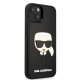 Karl Lagerfeld 3D Rubber Karl\'s Head vāciņš iPhone 14 Plus, melns